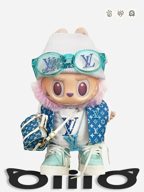 LABUBU Clothes LV Blue Chic Explorer