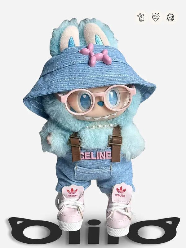 LABUBU Clothes CELINE Pink & Blue Girly Style Set