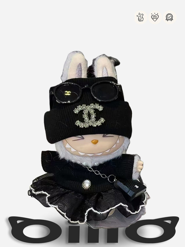 LABUBU Clothes Chanel Dark Luxe Outfit