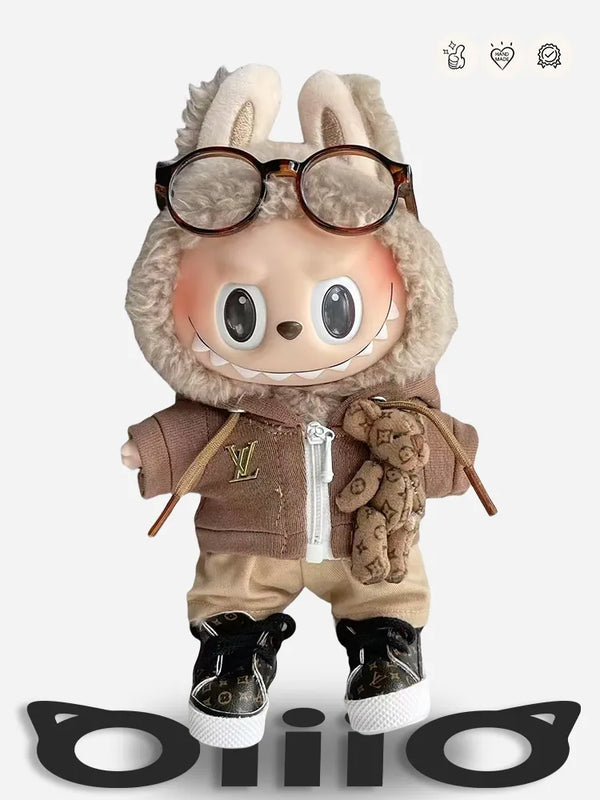 LABUBU Clothes LV Teddy Scholar