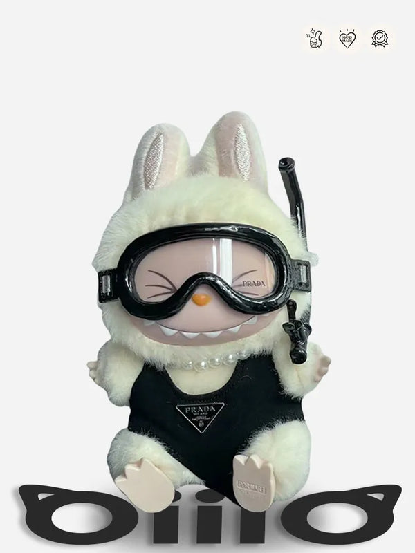 LABUBU Clothes Prada Black Diving Style Ensemble