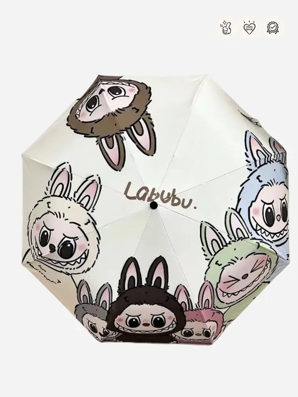 LABUBU Cartoon Print Umbrellas