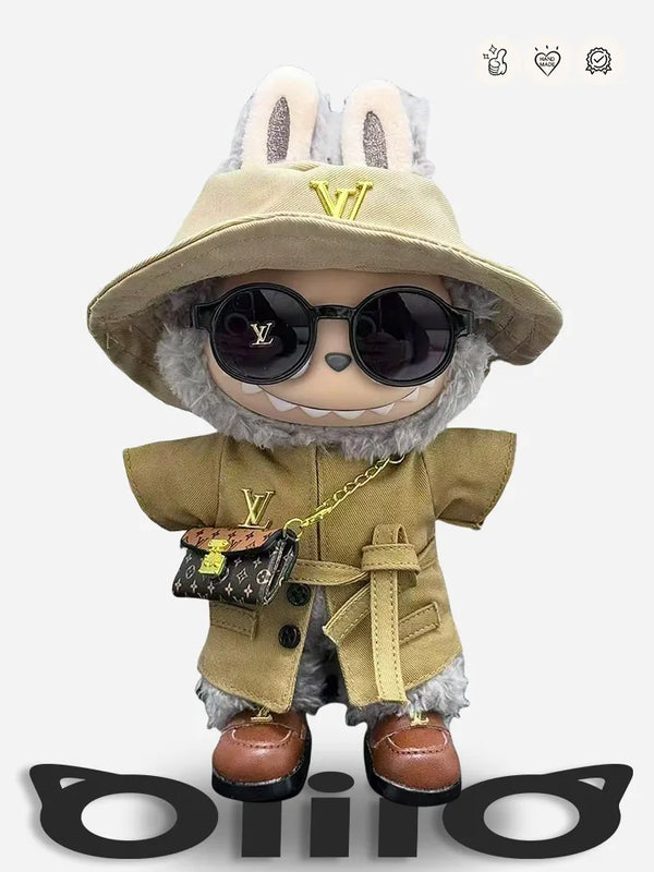 LABUBU Clothes LV British Overcoat