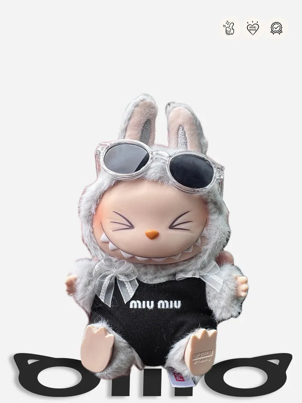 LABUBU Clothes Miu Miu Summer Swimsuit Vacation Set