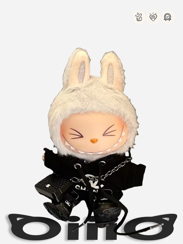 LABUBU Clothes Chanel Black Hoodie Outfits