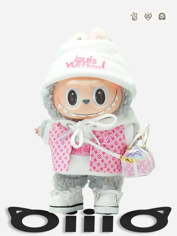 LABUBU Styled Outfits LV X Supreme Pink Chic Explorer