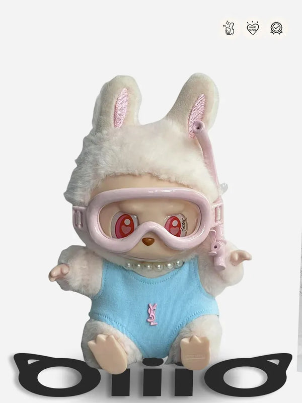 LABUBU Clothes YSL Sweet Blue Diver Outfit