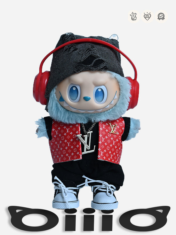 Labubu Clothes LV Distressed Hat Style