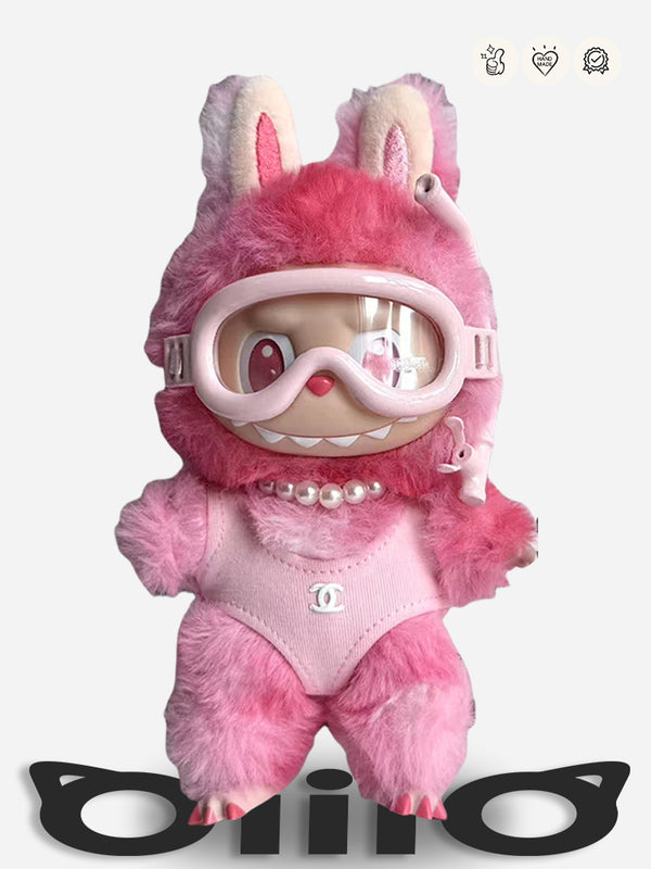 LABUBU Clothes Chanel Pink-inspired Diving Style Outfit