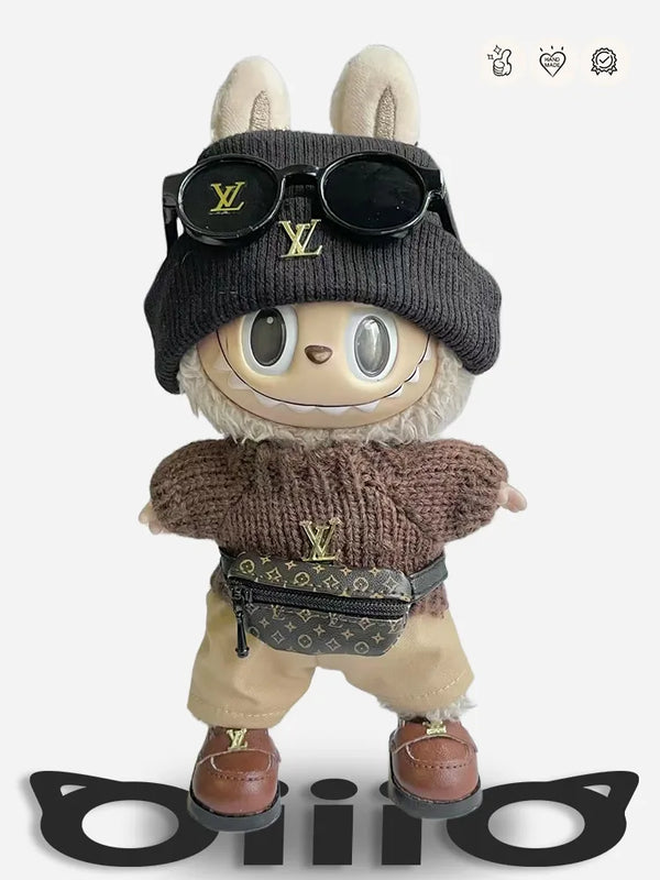 LABUBU Clothes LV Caramel Signature Sweater