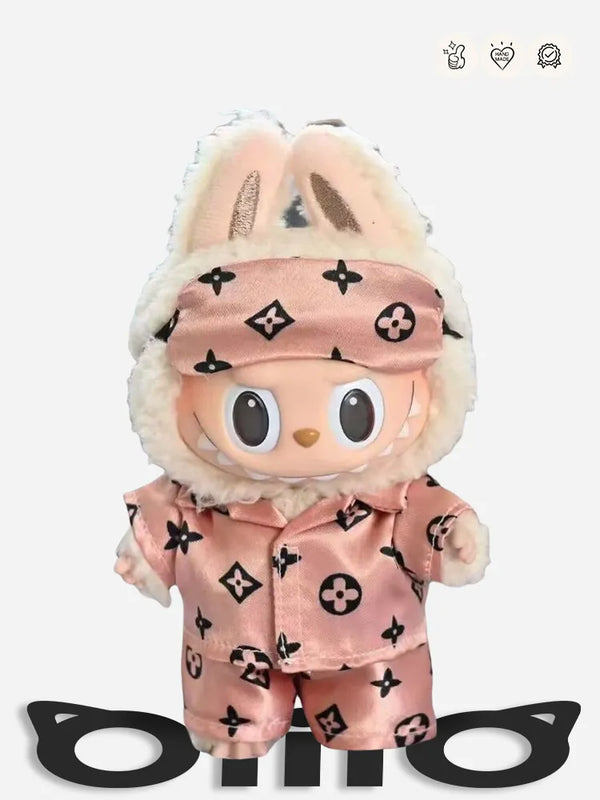LABUBU Clothes LV Adorable Sleepwear Set