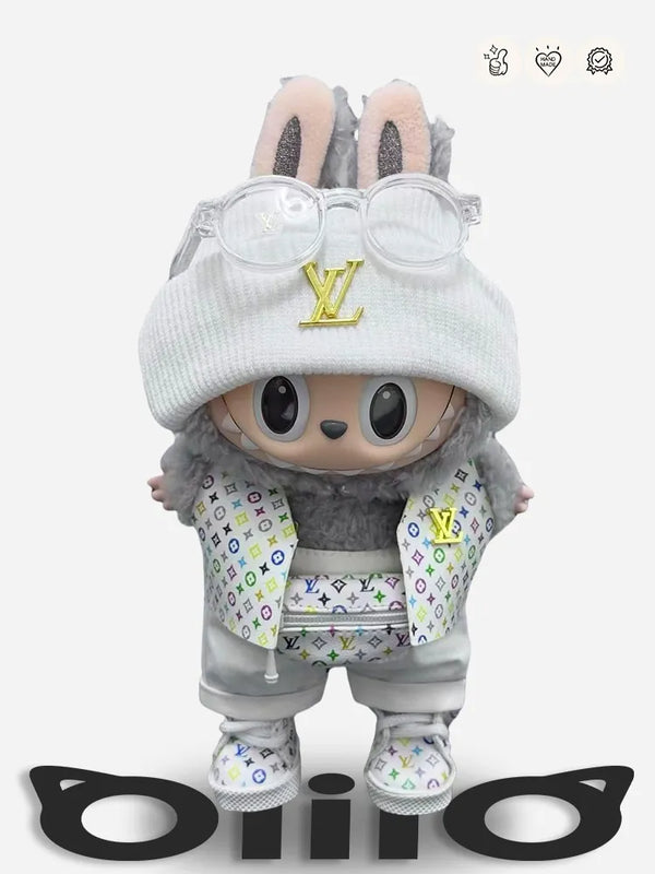 LABUBU Clothes LV White Urban Cub