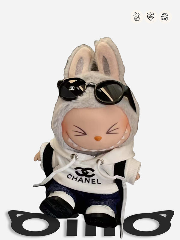 LABUBU Clothes Chanel Hoodie Jeans Outfit